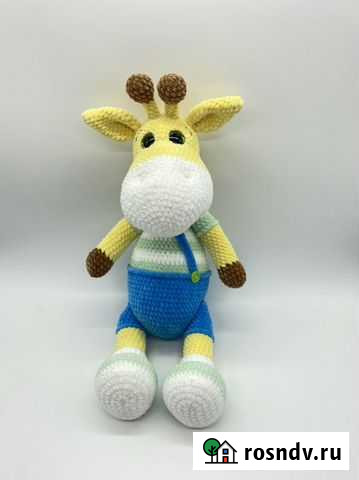 Вязаная игрушка Жираф Волжский - изображение 1