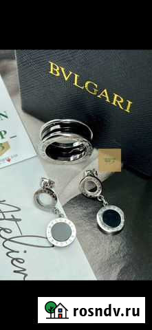 Комплект Bvlgary серьги и кольцо Краснодар - изображение 1