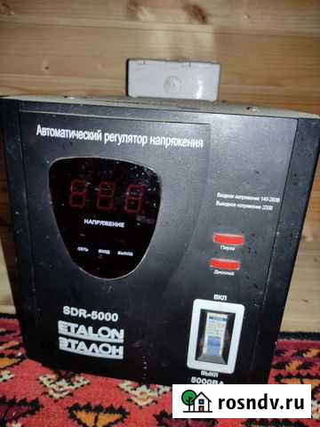 Регулятор напряжения 220 Etalon Sdr-5000 Сосновый Бор - изображение 1