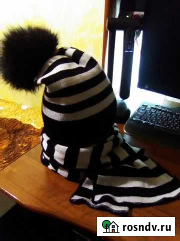 Комплект вязаный. Зима Вологда - изображение 1