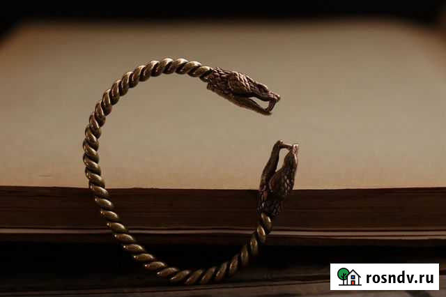 Бронзовый браслет ручной работы - Змей Волгоград - изображение 1