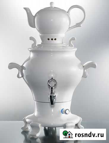 Новый фарфоровый электросамовар Beem Одэтт на 5 л Московский - изображение 1