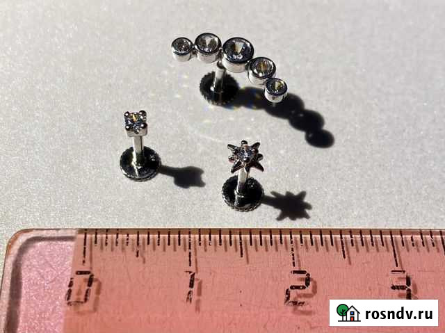 Украшения золотые для пирсинга хряща уха Москва - изображение 1