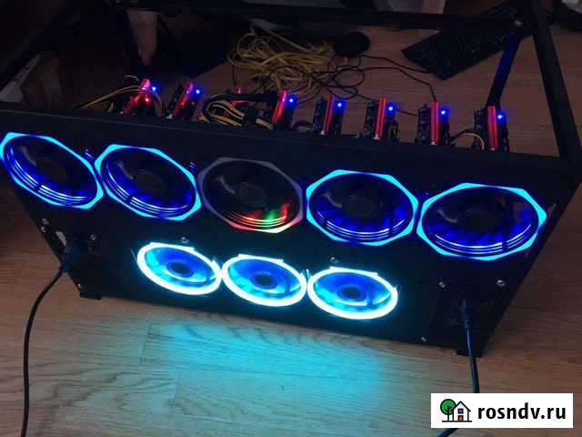 Новая Тушка,Риг для майнинга на 8 карт Мурино - изображение 1