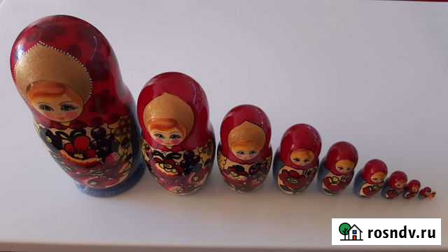 Игрушка матрёшка из 10 предметов Сертолово - изображение 1