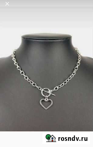 Цепочка-чокер на шею с сердцем Ижевск - изображение 1