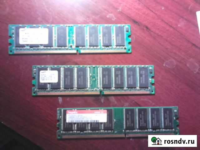 Оперативная память DDR всего768 мегабайт - 3 платы Калуга - изображение 1