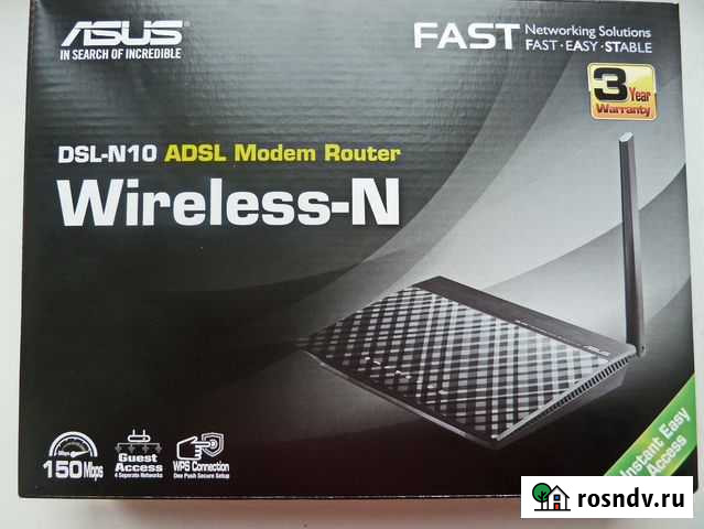 Adsl маршрутизатор asus DSL-N10 +доп антенна 8 dbi Стерлитамак - изображение 1