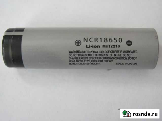 Аккумулятор panasonic NCR 18650 Li-ion MH12210 Королев - изображение 1