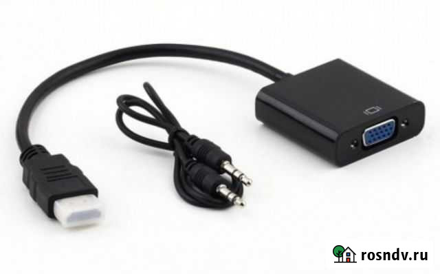 Переходник hdmi VGA с аудио кабелем Ульяновск - изображение 1
