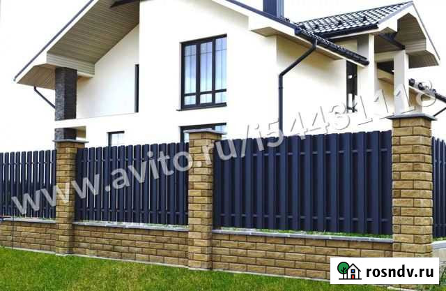 Евроштакетник металлический GL 0,5 RAL 9244 Волгодонск - изображение 1