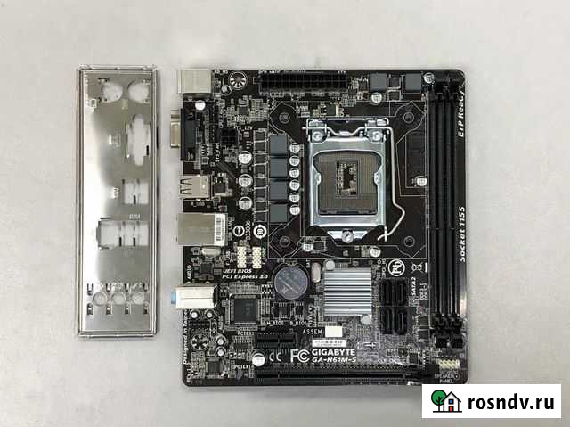 Материнская плата gigabyte GA-H61M-S s1155 Екатеринбург - изображение 1