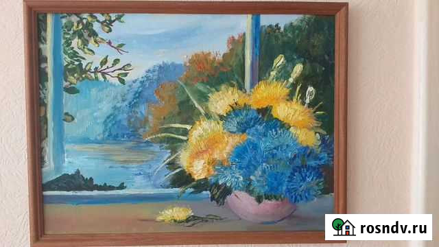 Картина маслом на холсте цветы Хабаровск - изображение 1