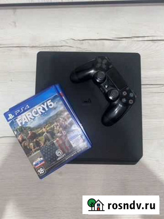 Sony playstation 4 slim 500gb + 2 игры Владимир - изображение 1