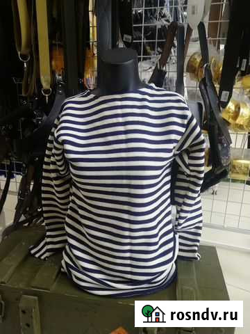 Тельняшка вмф двойной вязки хб размеры с 44 по 62 Тобольск - изображение 1