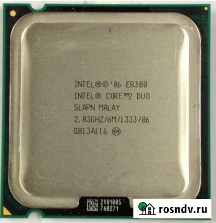 Процессор 775 Soket Core2Duo E8300 2.8/6M/1333 б/у Омск - изображение 1