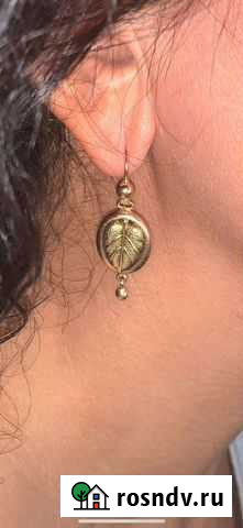 Золотые серьги самоварчики СССР Щекино - изображение 1