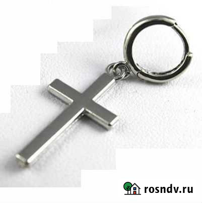 Серьга с крестом в стиле Punk Новосибирск - изображение 1
