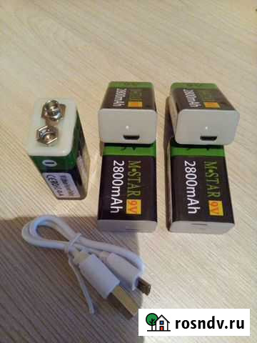 Аккумуляторные батарейки крона 9v Владимир - изображение 1