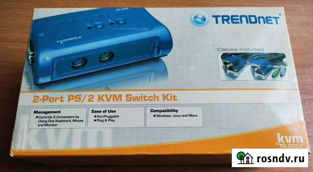 KVM Переключатель Trendnet TK-205K Железногорск - изображение 1