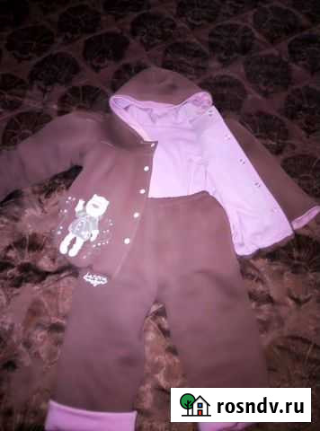 Утеплённый костюм для девочки Липецк - изображение 1