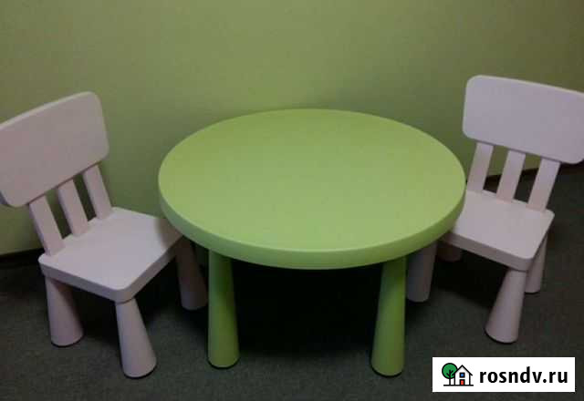 Стол со стульями IKEA mammut Калининград - изображение 1