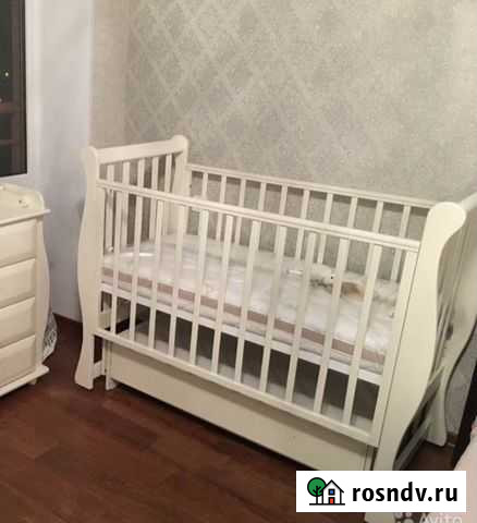 Кровать детская на маятнике с ящиком Владикавказ - изображение 1