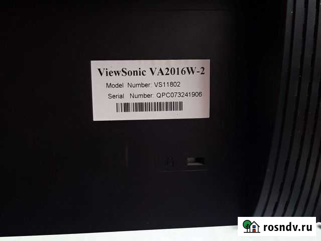 Монитор ViewSonic VA2016W-2 Ростов-на-Дону - изображение 1
