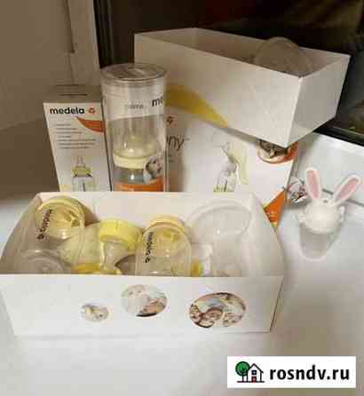 Молокоотсос medela, смарт соска Calma и бутылочки Казань