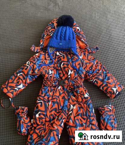 Зимний комбинезон на мальчика 86р Омск - изображение 1