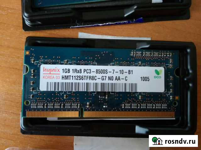 Оперативная память Hynix so-dimm 2gb (1gb+1gb) Братск - изображение 1