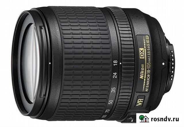 Продам объектив Nikon 18-105mm f/3.5-5.6G AF-S DX Ангарск - изображение 1