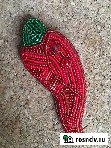 Брошь Перец Чили Ручная работа Первоуральск - изображение 1