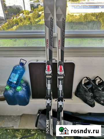 Горные лыжи Fisher+ботинки+палки+чехол Москва - изображение 1