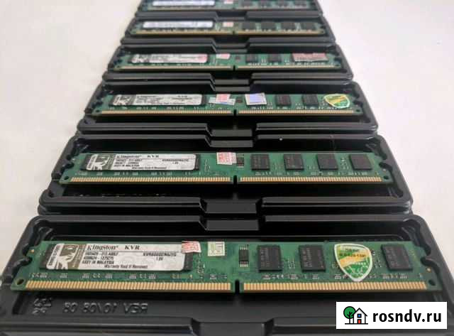 Оперативная память Kingston DDR2 2gb 800mhz pc2 64 Челябинск - изображение 1