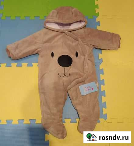 Комбинезон мишка, тёплый. Коричневый Санкт-Петербург - изображение 1