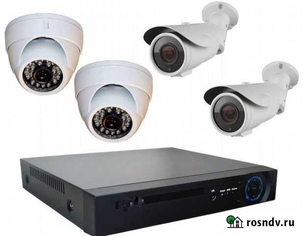 Комплект видеонаблюдения 2 ул и 2 куп камеры Ульяновск - изображение 1
