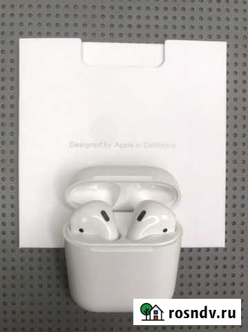Наушники AirPods 2 (с гарантией) Новокузнецк - изображение 1