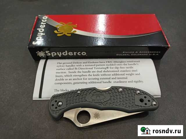 Нож складной Spyderco Delica-4 VG10 Gray Красногорск - изображение 1