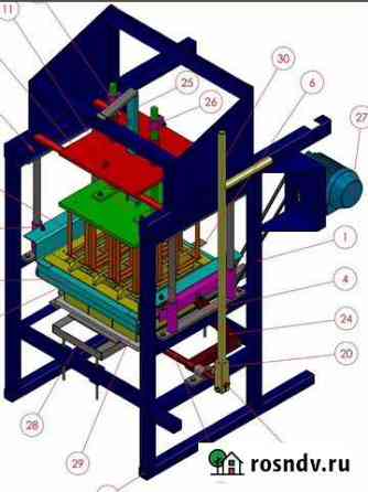 Чертежи станка для производства блоков Воронеж