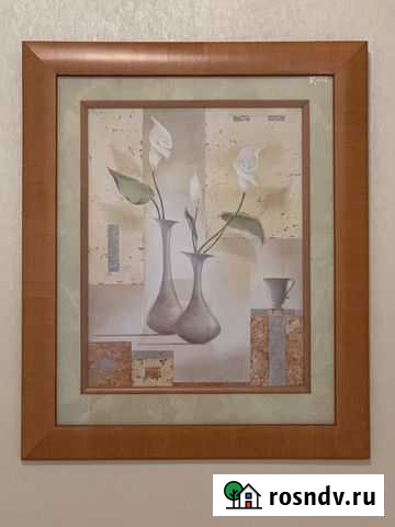 Рамка шпон с постером, новая Москва - изображение 1