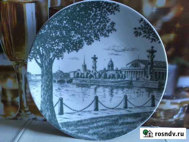 Настенная сувенирная тарелка-Ленинград Апатиты - изображение 1