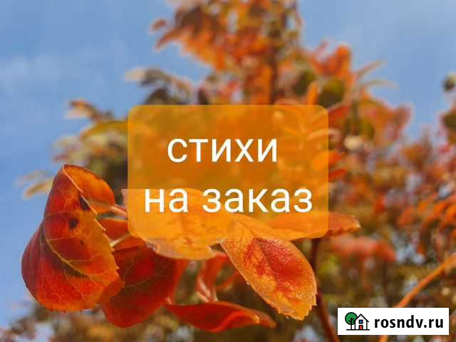 Стихи на заказ про Вас Лог - изображение 1