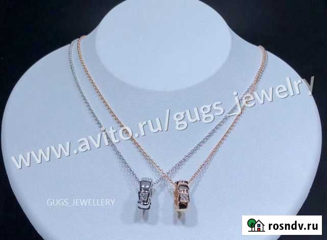 Золотой кулон с бриллиантами Bvlgari Москва - изображение 1