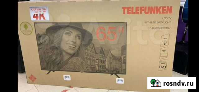 4К UHD SmartTV 65 дюймов Электроугли - изображение 1