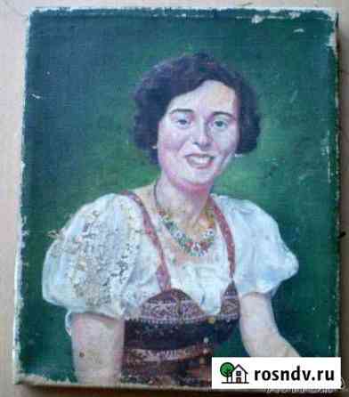 Масло холст deutschefrau L. Sеbald 1949г Германия Таганрог