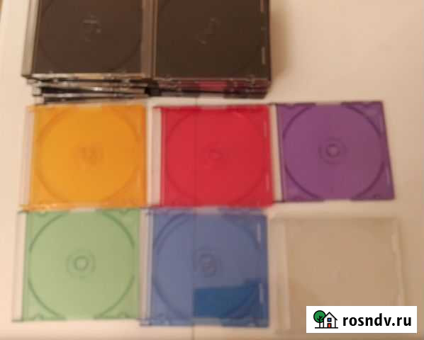 Бокс для дисков 1 CD/DVD Slim Case разных цветов Москва - изображение 1