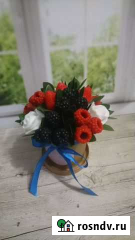 Букеты ягод и роз из мыла ручной работы Белгород - изображение 1