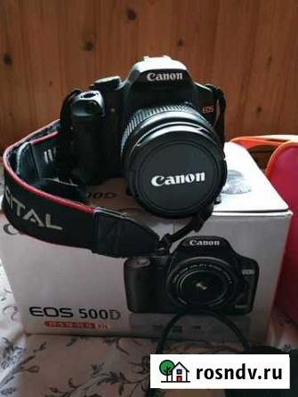 Зеркальный фотоаппарат Canon EOS 500D kit Балашиха - изображение 1