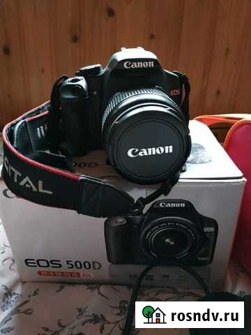 Зеркальный фотоаппарат Canon EOS 500D kit Балашиха - изображение 1